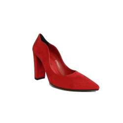 Estro Donna Made in Italy 860 Scarpe Donna Decollete a Punta con Tacco Alto Rosso 2