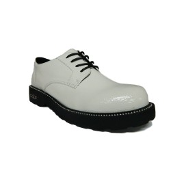 Gold & Gold GA85 Scarpe Donna Stringate in Vernice Naplack Bianco 2