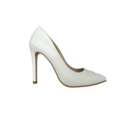 Adele 90 Scarpe Sposa Decollete a Punta Tacco Alto Bianco