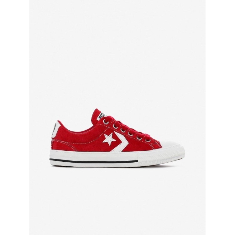 semanal comida Collar Converse 665872C Star Player Ev Ox Sneakers Mid Suede Red White