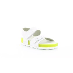 Kickers SUNKRO Sandali Bambina con Strappo Bianco Giallo 2