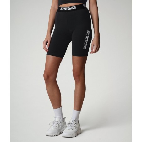 Napapijri NA4F55 N-Box Leggins Corto Donna in Cotone Nero