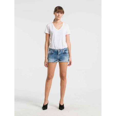 LTB 60136 JUDIE Zinnia Wash Pantaloncini Jeans Donna Blu