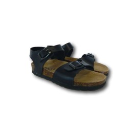 Evoca Bio Made in Italy EJ606A Sandali Bambino con Fascia Regolabile Blu 2