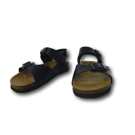 Evoca Bio Made in Italy EJ606A Sandali Bambino con Fascia Regolabile Blu