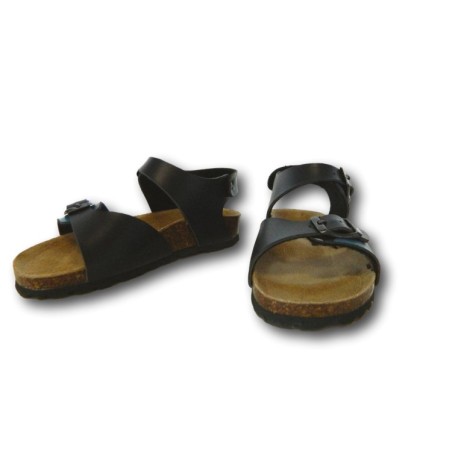 Evoca Bio Made in Italy EJ610A Sandali Bambino con Fascia Regolabile Blu