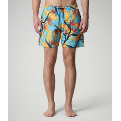 NAPAPIJRI NA4F7K Costume Mare Piscina Bagno Short  Stampato Blu 2