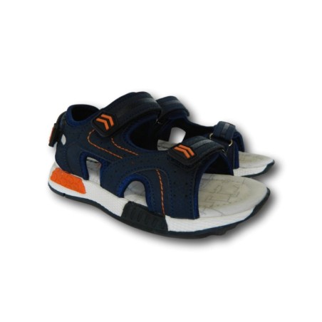 Beppi 2183320 Scarpe Bambino Sandali con Doppia Fascia Regolabile Blu