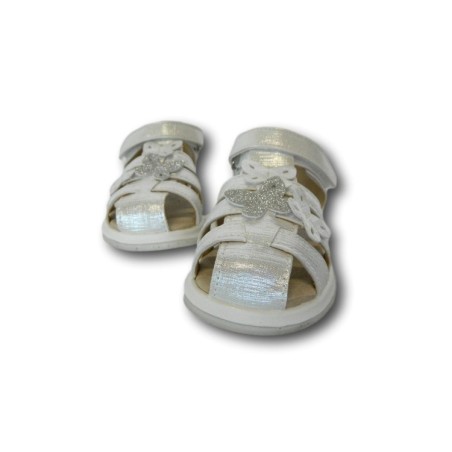 Beppi 2184381 Scarpe Bambina Sandali Primi Passi con Cinturino Bianco