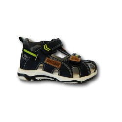 Beppi 2185150 Scarpe Bambino Sandali Primi Passi con Doppia Fascia Regolabile Blu