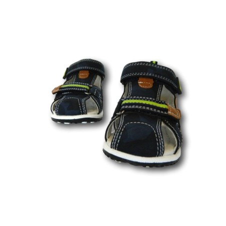 Beppi 2185150 Scarpe Bambino Sandali Primi Passi con Doppia Fascia Regolabile Blu