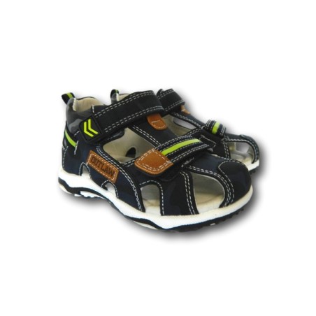 Beppi 2185150 Scarpe Bambino Sandali Primi Passi con Doppia Fascia Regolabile Blu