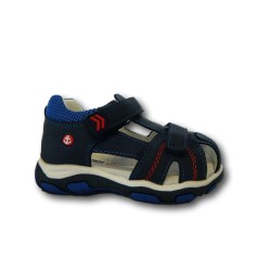Beppi 2184300 Scarpe Bambino Sandali Primi Passi con Doppia Fascia Regolabile Blu