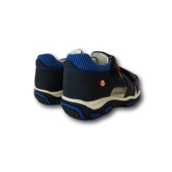 Beppi 2184300 Scarpe Bambino Sandali Primi Passi con Doppia Fascia Regolabile Blu 2