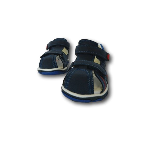 Beppi 2184300 Scarpe Bambino Sandali Primi Passi con Doppia Fascia Regolabile Blu