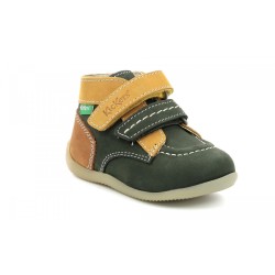 Kickers Bonkro 2 Scarpe Bambino Primi Passi in Vera Pelle Multicolor 2