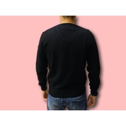 Ne Pas 11217 Made in Italy Pullover Uomo con Scollo a V Nero 2