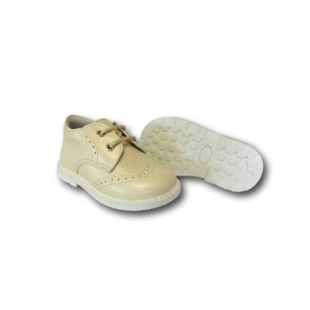 Gallo Luxury 1047 Scarpe Bambino Primi Passi Cerimonia Sposa Paggetto Beige