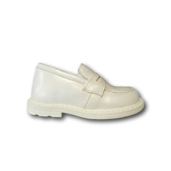 Mister Jerry 1002 Scarpe Bambino Mocassini Cerimonia Battesimo Paggetto Bianco