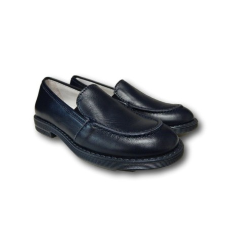 Mister Jerry 2314 Scarpe Bambino Mocassini Cerimonia Sposa Paggetto Blu