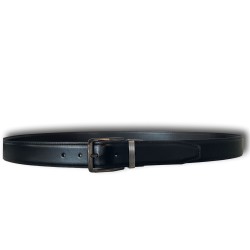 Antonio De Patrizi Cintura Uomo Artigianale in Pelle di Vitello Double Face Nero Marrone