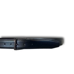 Antonio De Patrizi Cintura Uomo Artigianale in Pelle di Vitello Double Face Nero Marrone 2