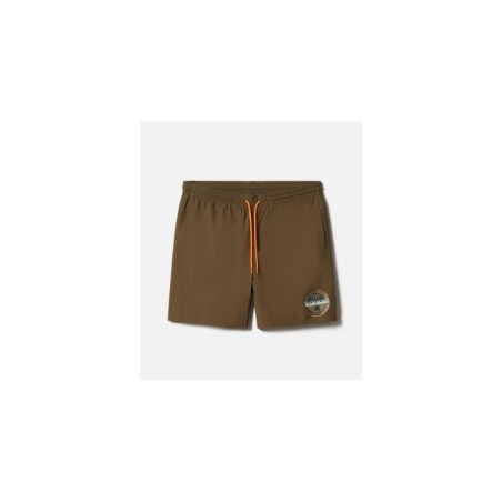 NAPAPIJRI NA4G5C VERNEY Costume Mare Piscina Bagno Short Verde Militare