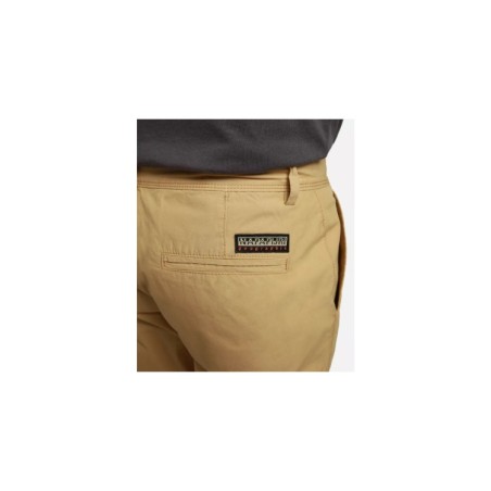 Napapijri NA4GAL Nakuru 5 Bermuda in Cotone Uomo Beige
