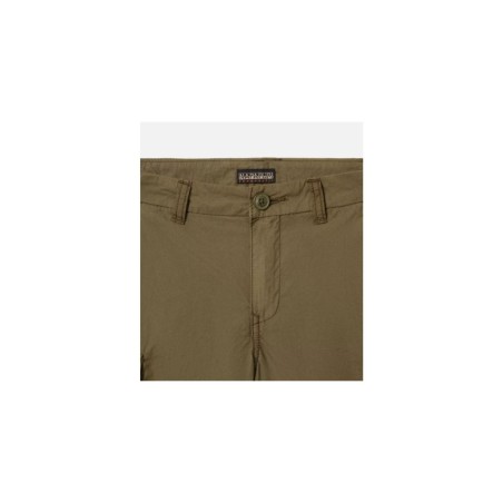 Napapijri NA4G4K Noto 4 Bermuda Bambino 6 Tasche Verde Militare 