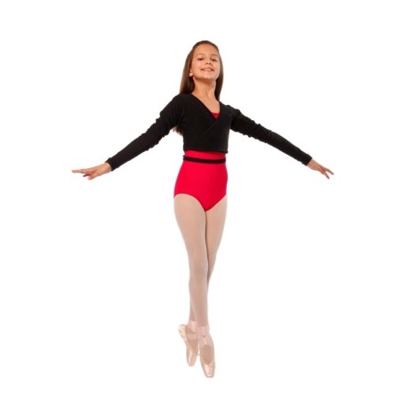 Grishko DLD 6010C Scaldacuore Bambina Danza Classica in Cotone Nero