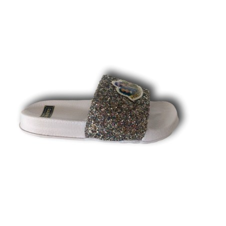 Rainbow High 8611 Ciabatte a Fascia Bambina Mare Piscina Casa Bianc...