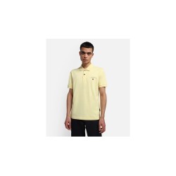 Napapijri NA4GB4 Elbas Jersey Polo Uomo Manica Corta in Cotone Giallo