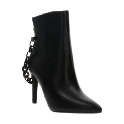 Gold & Gold GD676 Scarpe Donna Stivaletti Tacco Alto Con Catena Nero 2