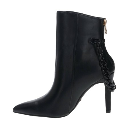 Gold & Gold GD676 Scarpe Donna Stivaletti Tacco Alto Con Catena Nero