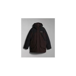 Napapijri Epoch Solid NP0A4GS2 Giacca Lunga Con Cappuccio Uomo Marrone  