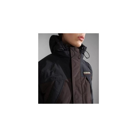 Napapijri Epoch Solid NP0A4GS2 Giacca Lunga Con Cappuccio Uomo Marrone  
