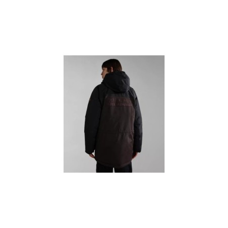 Napapijri Epoch Solid NP0A4GS2 Giacca Lunga Con Cappuccio Uomo Marrone  