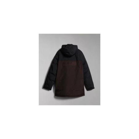 Napapijri Epoch Solid NP0A4GS2 Giacca Lunga Con Cappuccio Uomo Marrone  