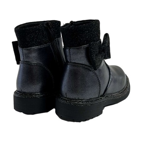 Energy Kids 514 Scarpe Bambina Stivaletti Primi Passi Con Zip Nero