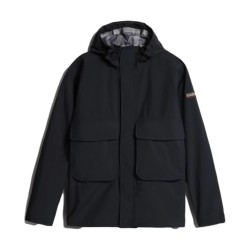 Napapijri NA4GLS A-Firewood Giacca Unisex Con Cappuccio Nero  