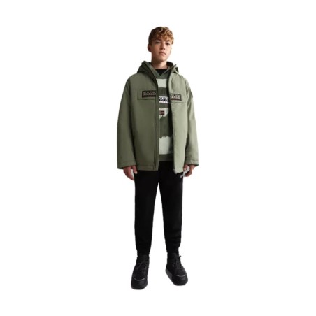 Napapijri NA4GN9 K Rainforest Op 1 Giacca Parka Con Cappuccio Verde 