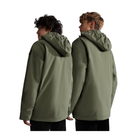 Napapijri NA4GN9 K Rainforest Op 1 Giacca Parka Con Cappuccio Verde 