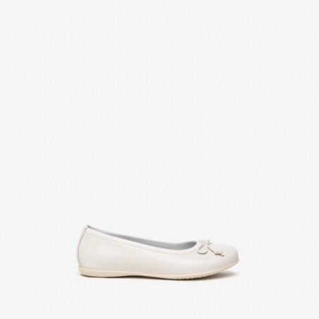 Nero Giardini E332610F Scarpe Bambina Ballerine con Fiocco in Pelle Bianco 