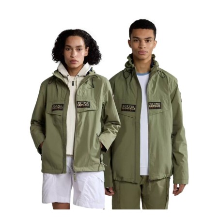 Napapijri NA4H2O Rainforest Open S Giacca Parka Con Cappuccio Verde   