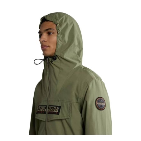 Napapijri NA4H2O Rainforest Open S Giacca Parka Con Cappuccio Verde   