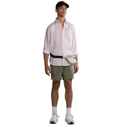 Napapijri NA4H1C G-Creton LS Camicia Uomo Manica Lunga In Lino Rosa  2