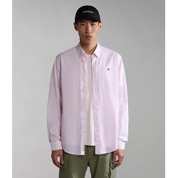 Napapijri NP0A4H1E62S1 G-GRAIE 1 Camicia Manica Lunga a Righe Rosa