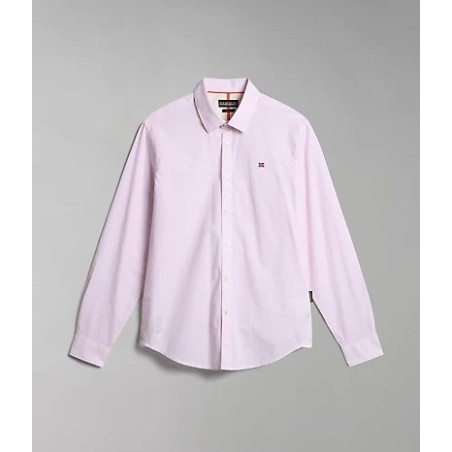 Napapijri NP0A4H1E62S1 G-GRAIE 1 Camicia Manica Lunga a Righe Rosa
