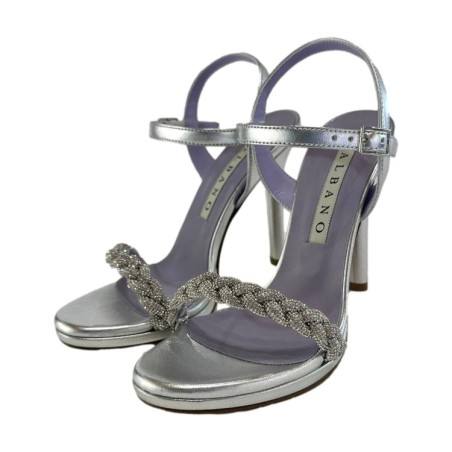 Albano 3258 Sandali Donna Tacco Alto Argento 