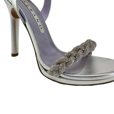 Albano 3258 Sandali Donna Tacco Alto Argento 